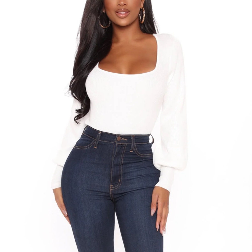 *NWOT* FASHION NOVA Women's Ribbed Long Sleeve Sweater